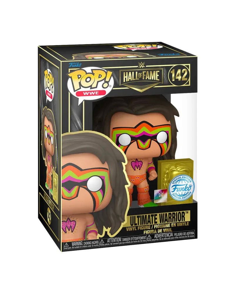 Bobble Figure WWE - Hall of Fame POP! - Ultimate Warrior (with Pin) - Special Edition 