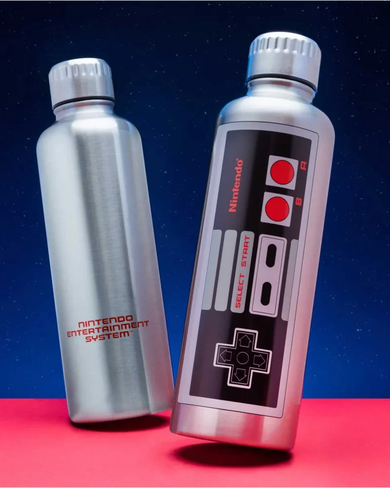 Boca Paladone Nintendo Entertainment System - Metal Water Bottle 