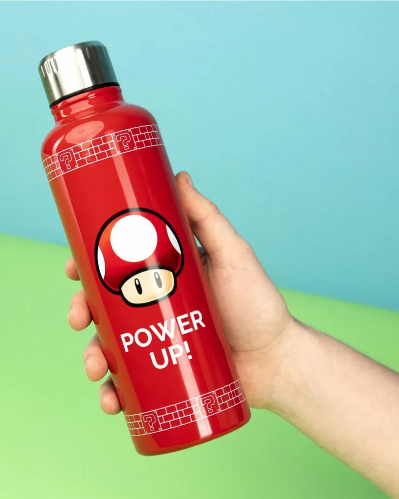 Boca Paladone Super Mario - Power Up - Metal Water Bottle 