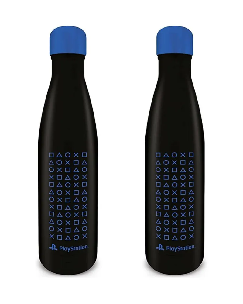 Boca PlayStation Symbol Pattern - Metal Bottle 