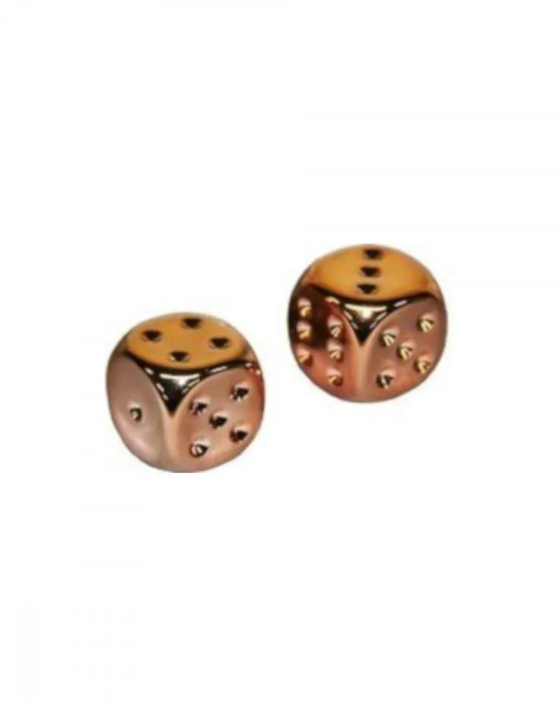 Kockice Chessex - Copper Metallic Dice Pair D6 16mm 