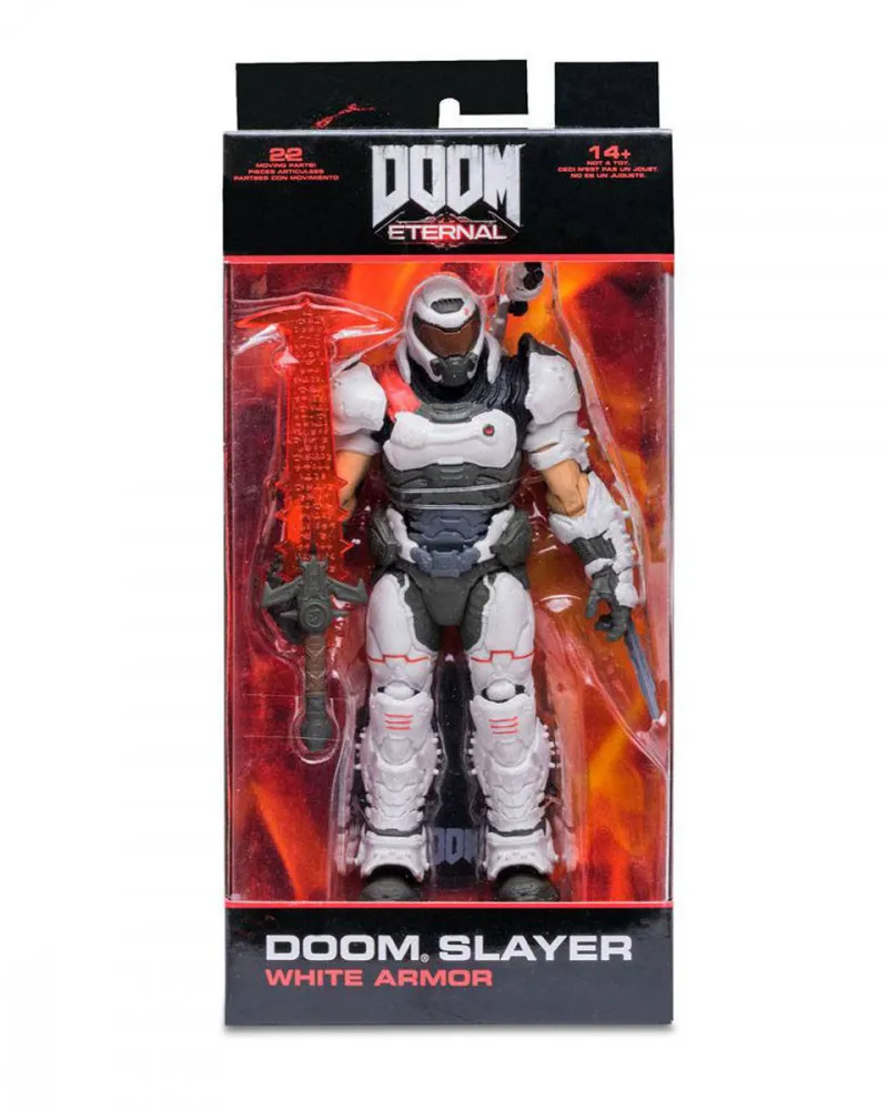 Action Figure Doom Eternal - Slayer - White Armor - Gold Label 