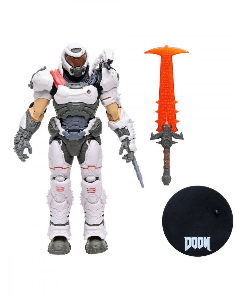 Action Figure Doom Eternal - Slayer - White Armor - Gold Label 