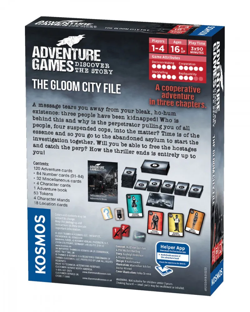 Društvena igra Adventure Games - The Gloom City Files 