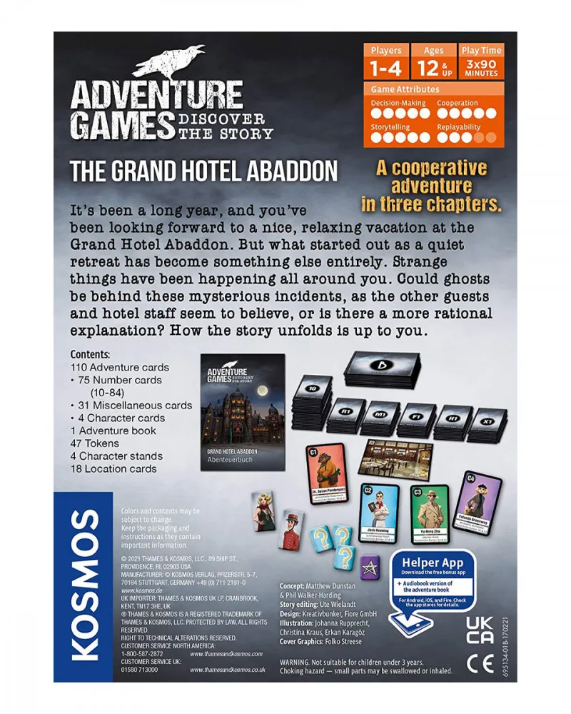 Društvena igra Adventure Games - The Grand Hotel Abaddon 
