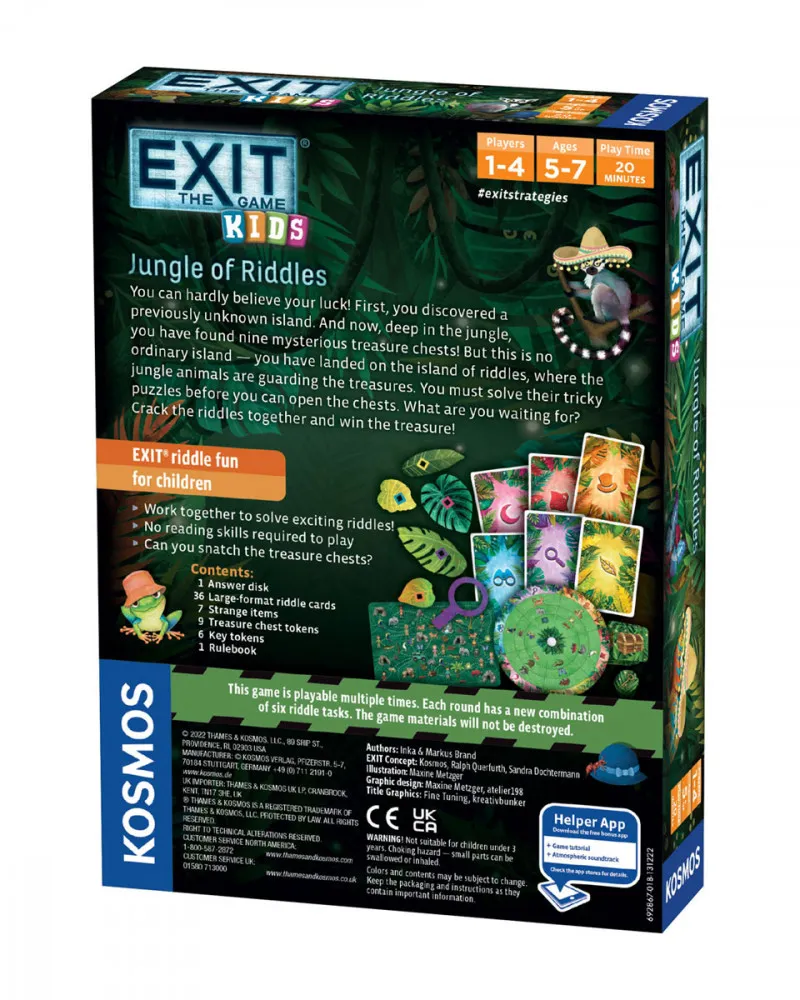 Društvena igra EXIT Kids - Jungle of Riddles 