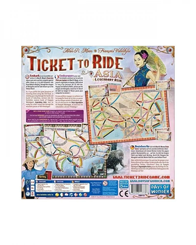 Društvena igra Ticket to Ride Asia 