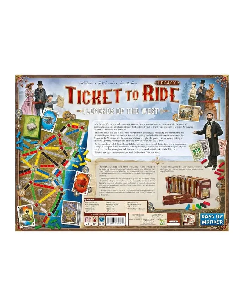 Društvena igra Ticket to Ride Legacy - Legends Of The West (Eng) 