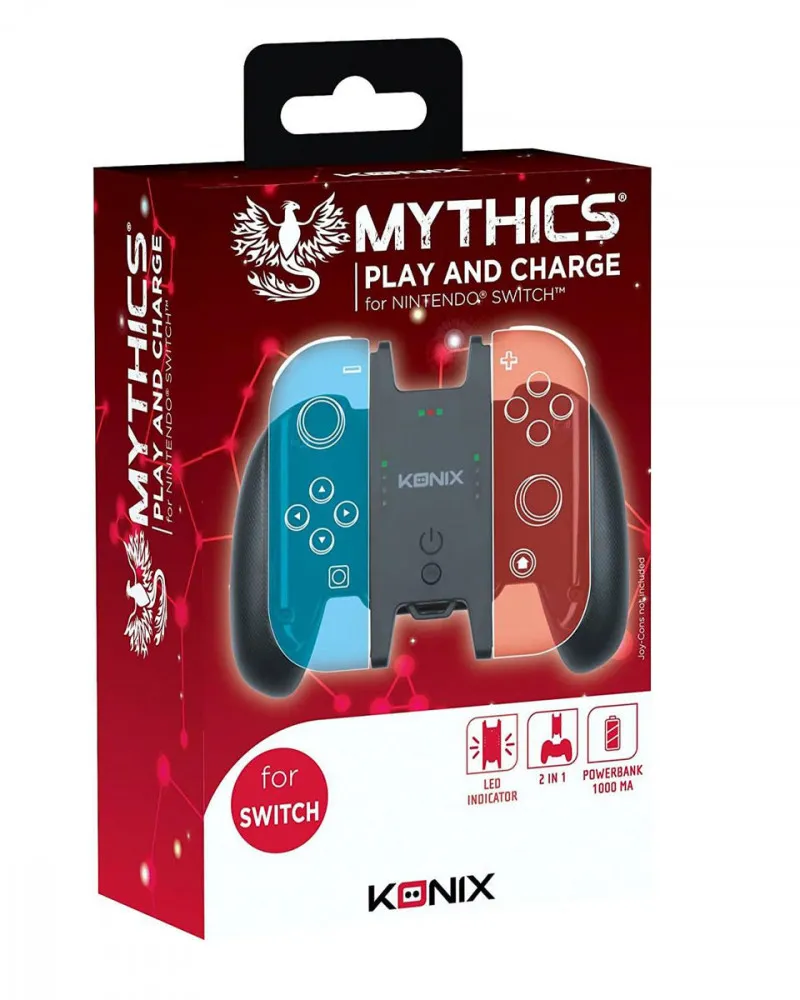 Držač i punjač za Joy-Con Konix - Mythics - Play and Charge Kit 