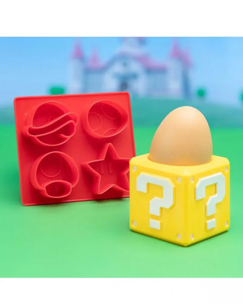 Egg Cup & Toast Cutter Paladone - Super Mario - Question Block 