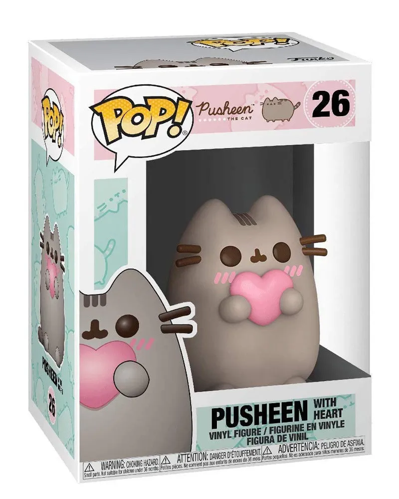 Bobble Figure Pusheen The Cat POP! - Pusheen With Heart 