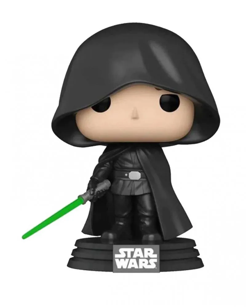 Bobble Figure Star Wars The Mandalorian POP! - Luke Skywalker - Hooded - Glows in the Dark 