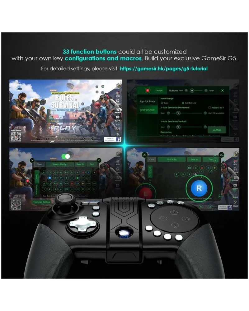 Gamepad GameSir G5 Bluetooth Touchpad 