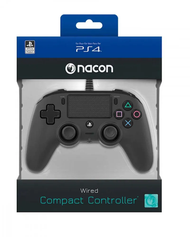 Gamepad Nacon Wired Compact Controller - Black 