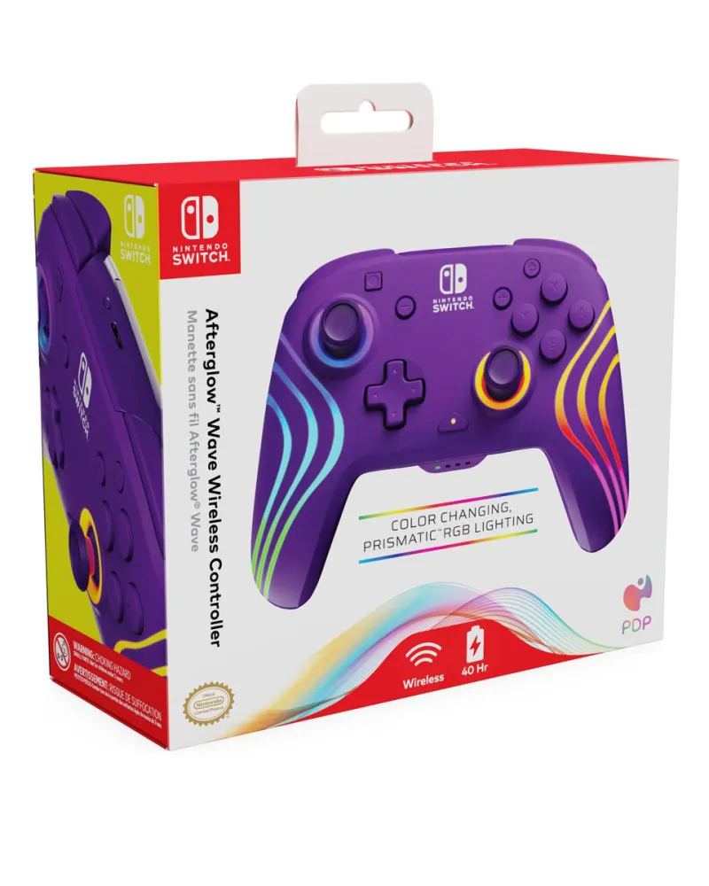 Gamepad PDP Afterglow Wave Wireless - Purple 