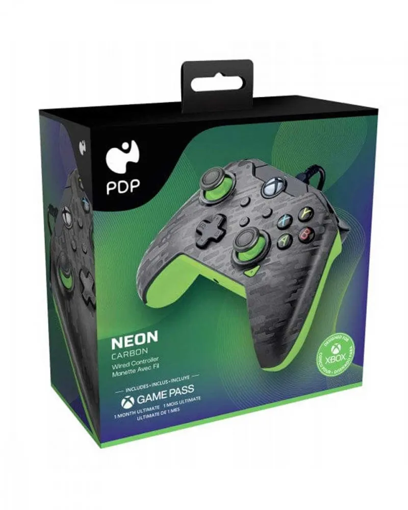 Gamepad PDP Carbon Neon - Green 