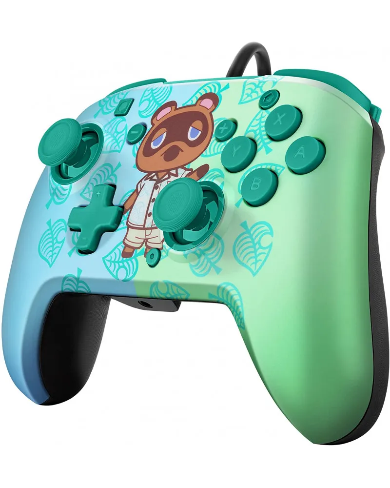 Gamepad PDP Faceoff Deluxe Controller + Audio - Animal Crossing 