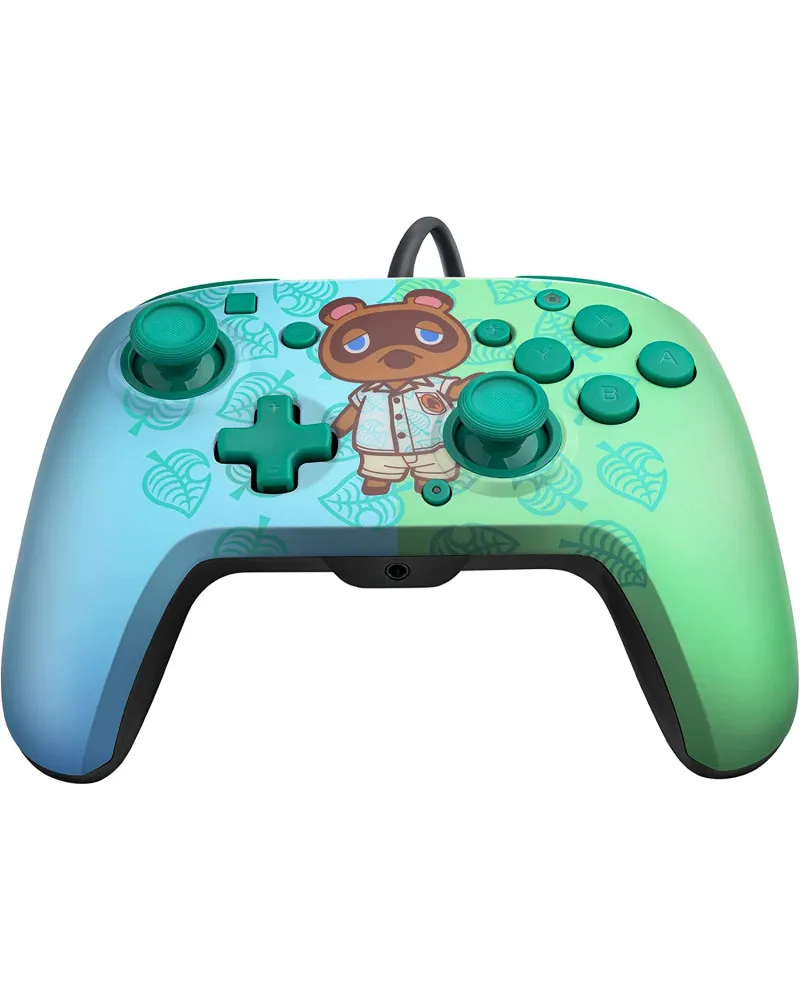 Gamepad PDP Faceoff Deluxe Controller + Audio - Animal Crossing 