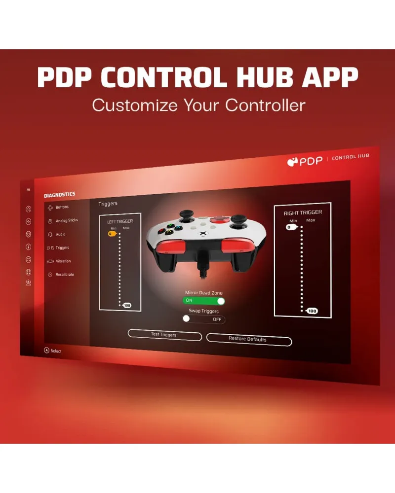 Gamepad PDP Rematch Radial White 