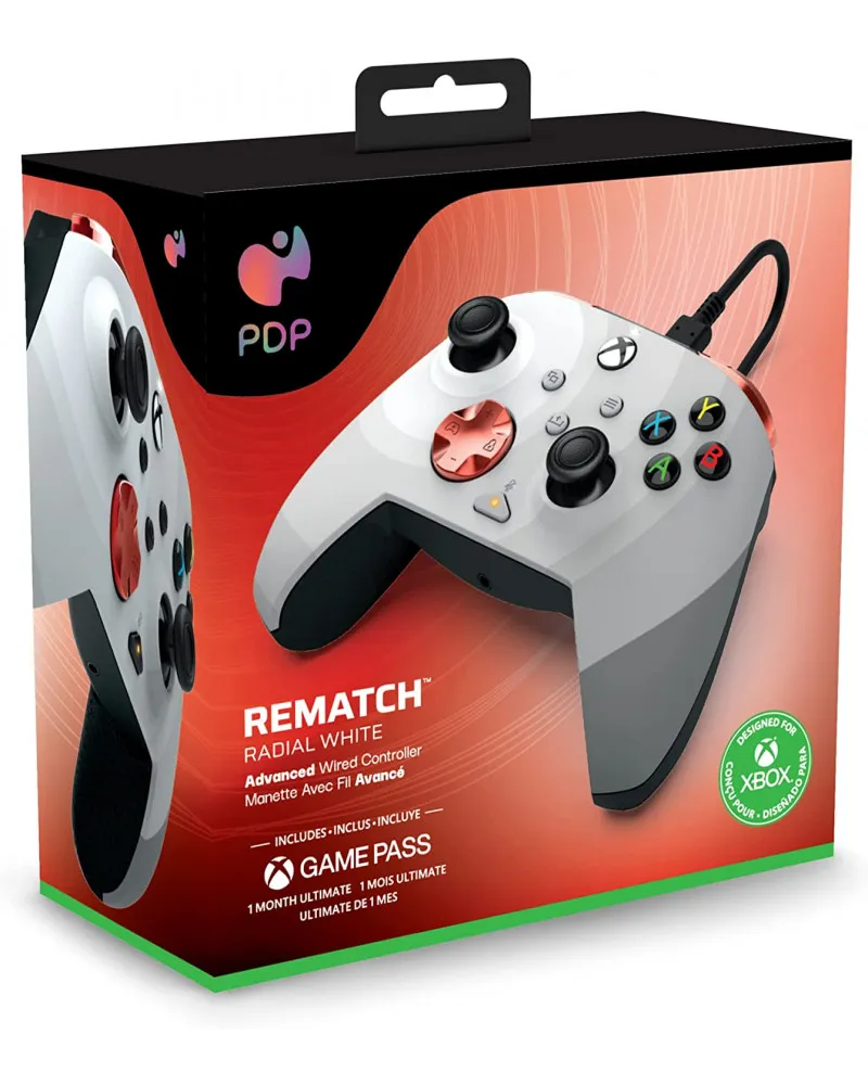 Gamepad PDP Rematch Radial White 