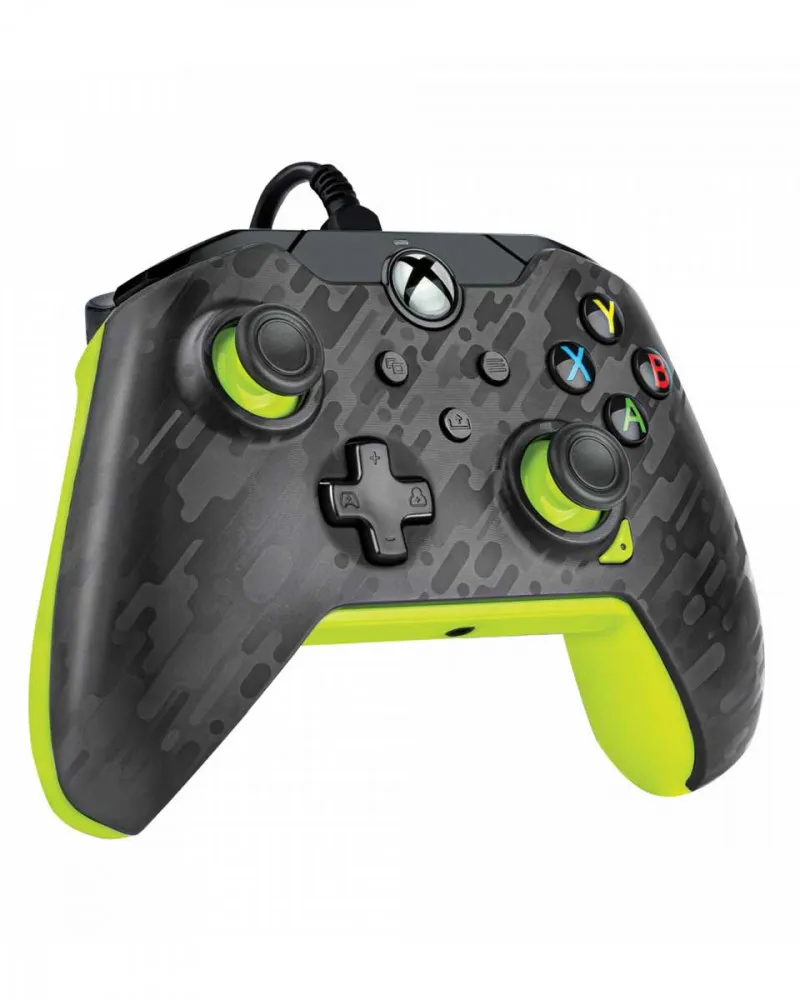 Gamepad PDP Wired Controller - Electric Carbon - Yellow 