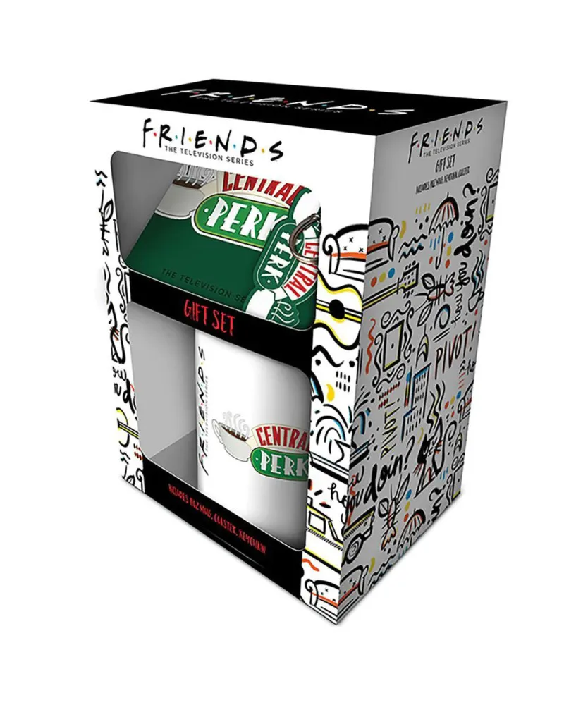 Gift Set - F.R.I.E.N.D.S - Mug, Coaster & Keychain 