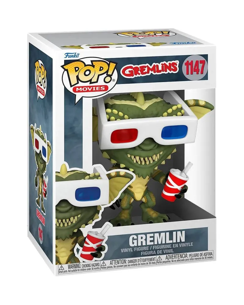 Bobble Figure Gremlins POP! - Gremlin with 3D Glasses 