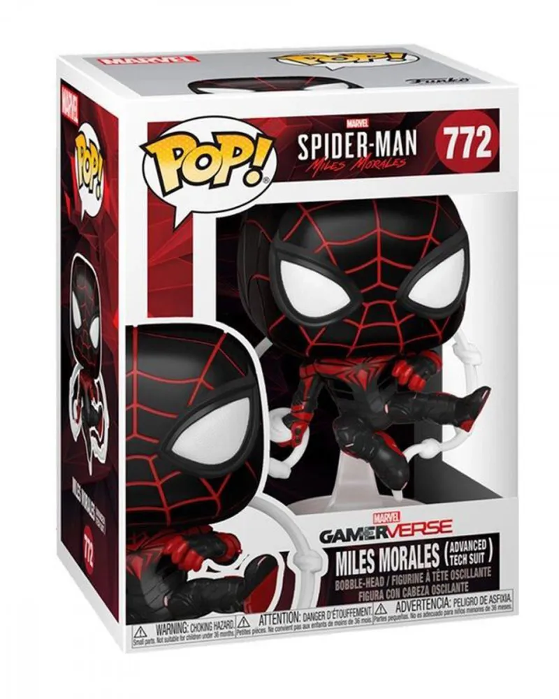 Bobble Figure Marvel - Spider-Man POP! - Miles Morales - Advance Tech Suit 