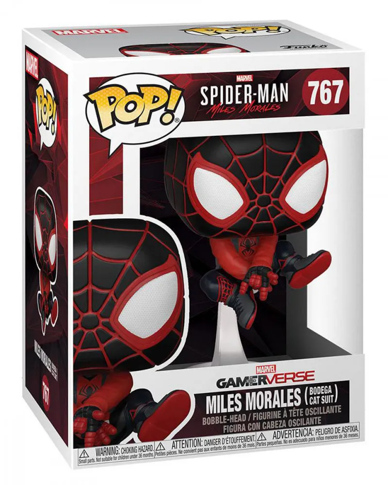 Bobble Figure Marvel - Spider-Man POP! - Miles Morales - Bodega Cat Suit 