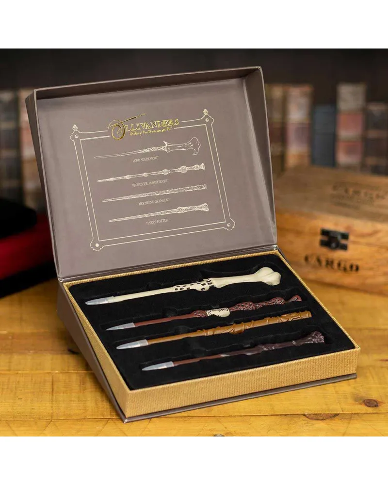 Set za pisanje Harry Potter - 4 x Wand Pens in Olivanders Box 