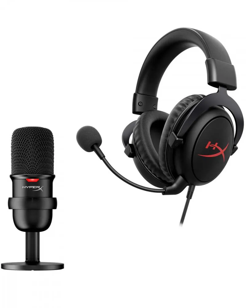 Streamer Starter Pack HyperX - Slušalice Cloud Core + Mikrofon SoloCast 
