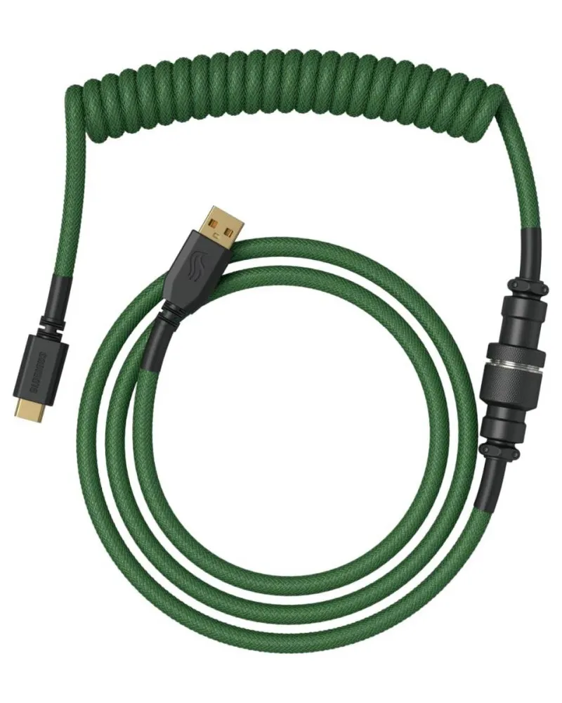 Kabl Glorious Coiled Cable USB-C - Forest Green 
