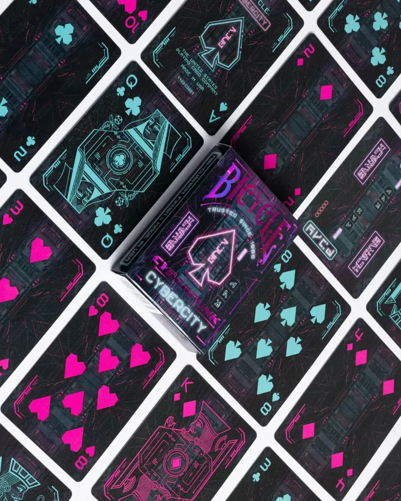 Karte Bicycle Creatives - Cyberpunk Cybercity - Playing Cards 