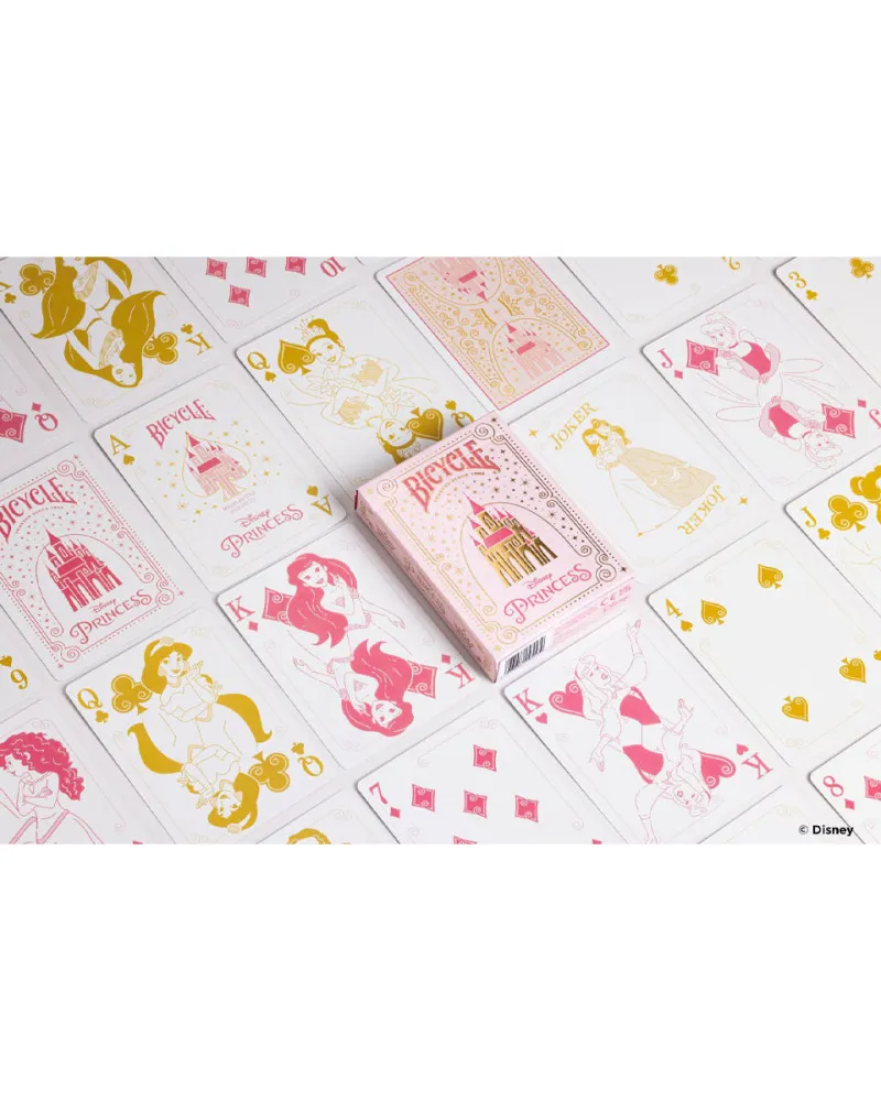 Karte Bicycle Disney - Princess Pink & Navy - Playing Cards 