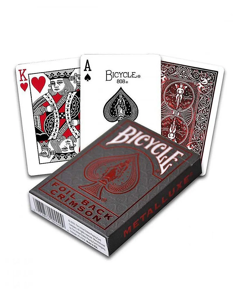 Karte Bicycle Ultimates - Foil Back Crimson - Playing Cards 