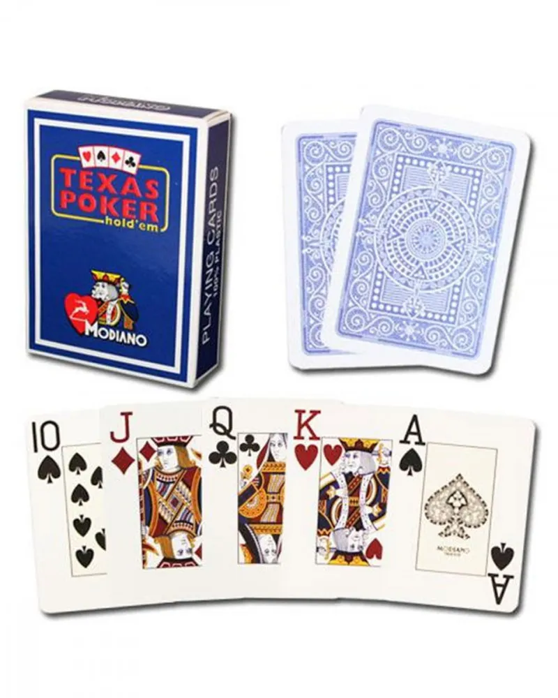 Karte Modiano - Texas Poker 2 Jumbo - Blue 