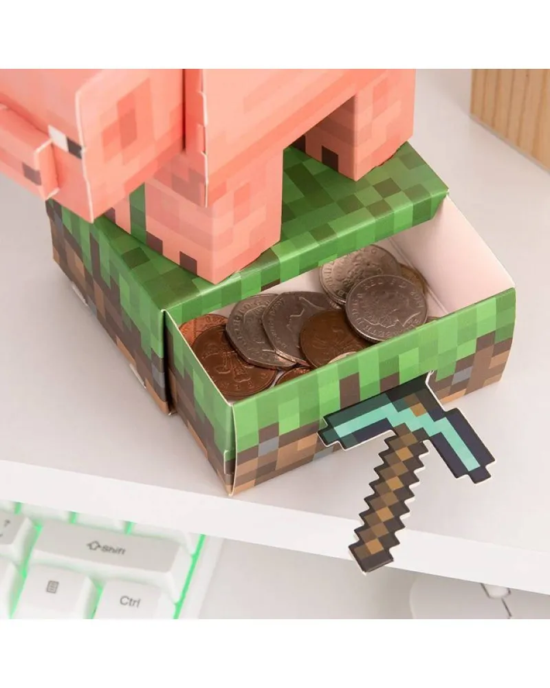 Kasica Paladone Minecraft - Pig - Money Bank - Build Your Own Money Box Kit 