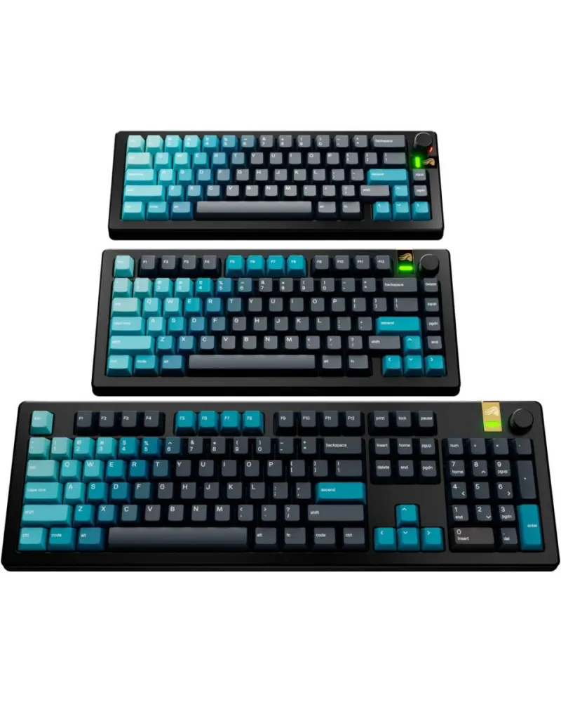 Keycaps Glorious GPBT Gradient - Celestial Ice 