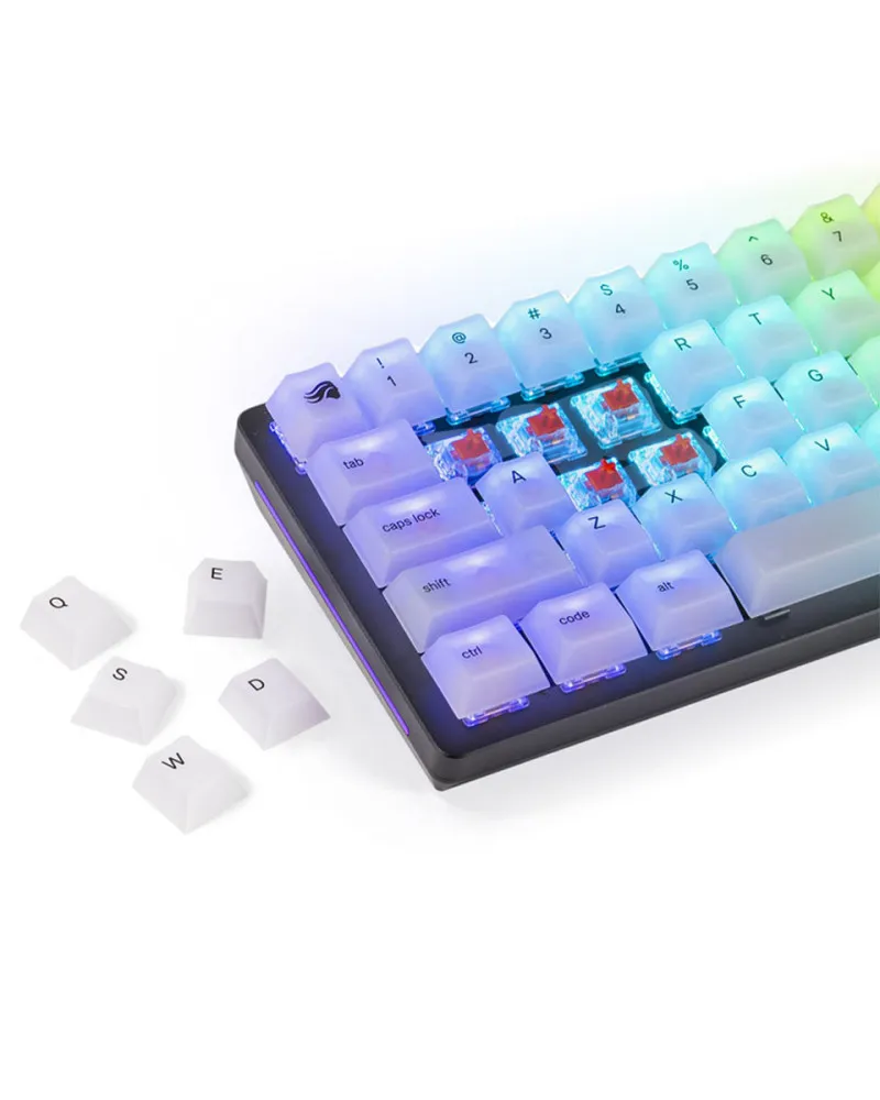 Keycaps Glorious Polychroma RGB Semi-Transparent 