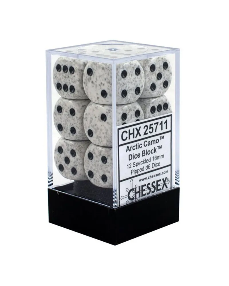 Kockice Chessex - Speckled - Artic Camo - Dice Block (12) 16mm 