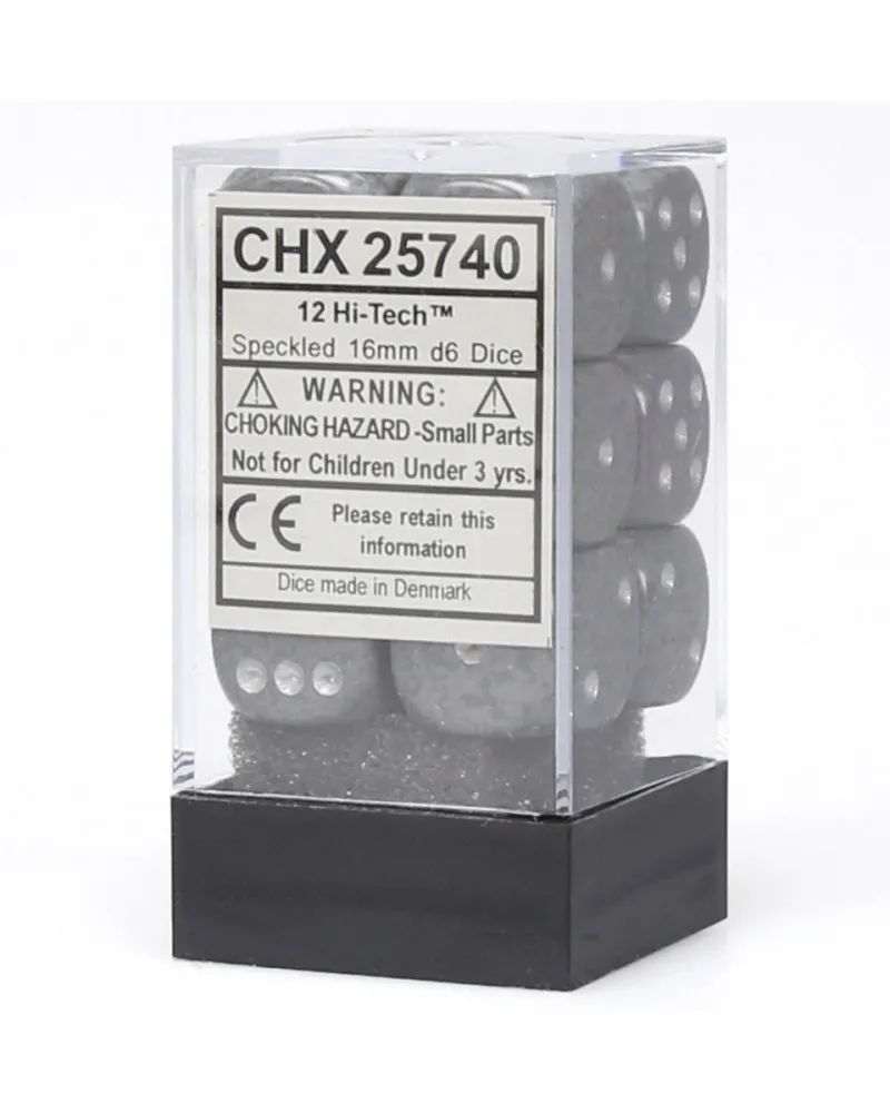 Kockice Chessex - Speckled - Hi-Tech - Dice Block 16mm (12) 