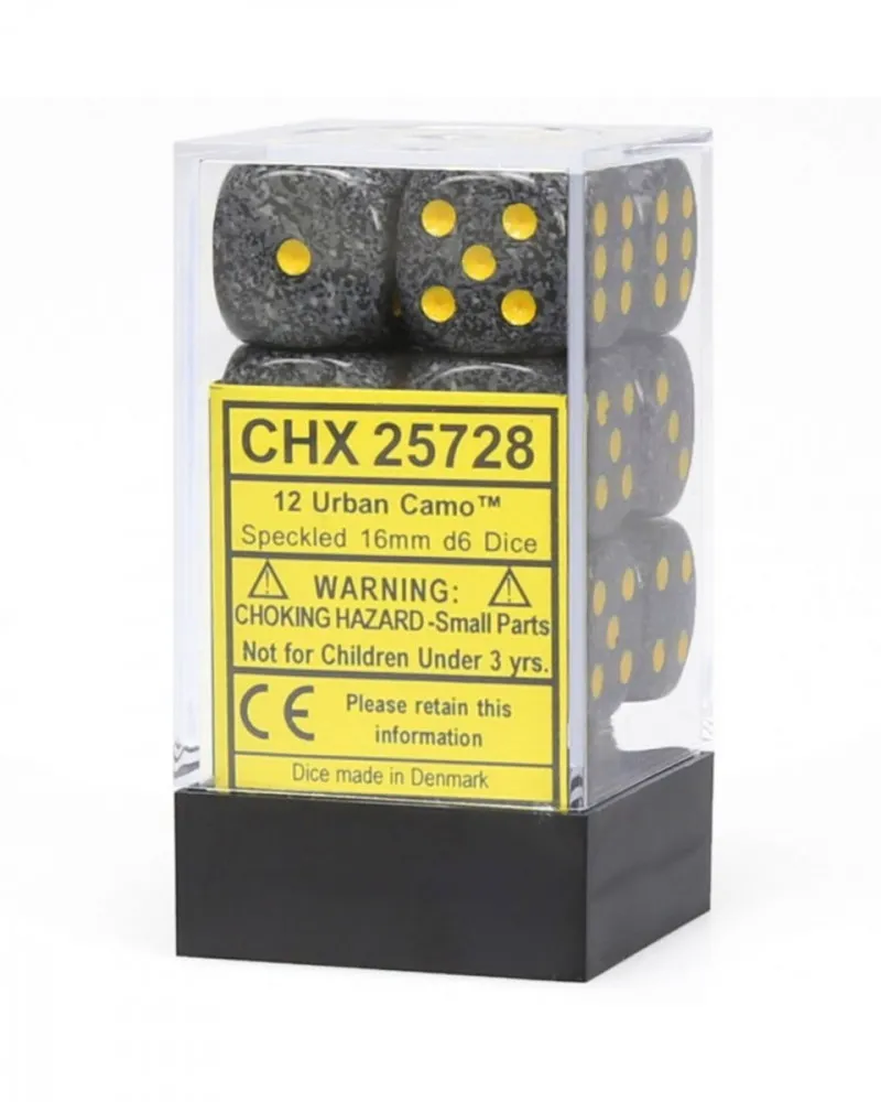Kockice Chessex - Speckled - Urban Camo - Dice Block 16mm (12) 