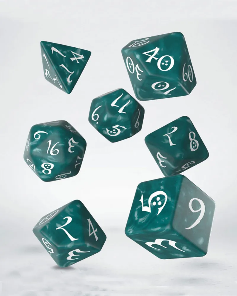 Kockice Q Workshop - Classic RPG Stormy & White - Dice Set (7) 