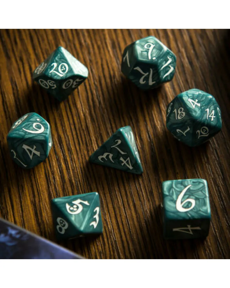 Kockice Q Workshop - Classic RPG Stormy & White - Dice Set (7) 