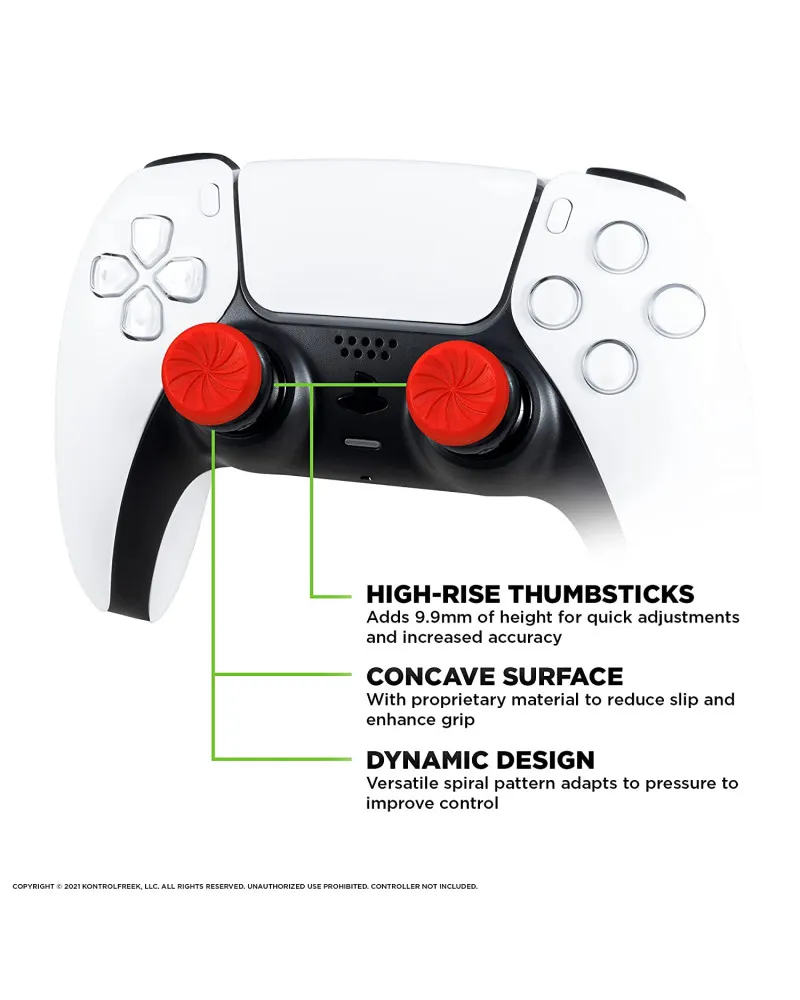 KontrolFreek Inferno Kit - Performance Grips & Performance Thumbsticks Playstation 5 