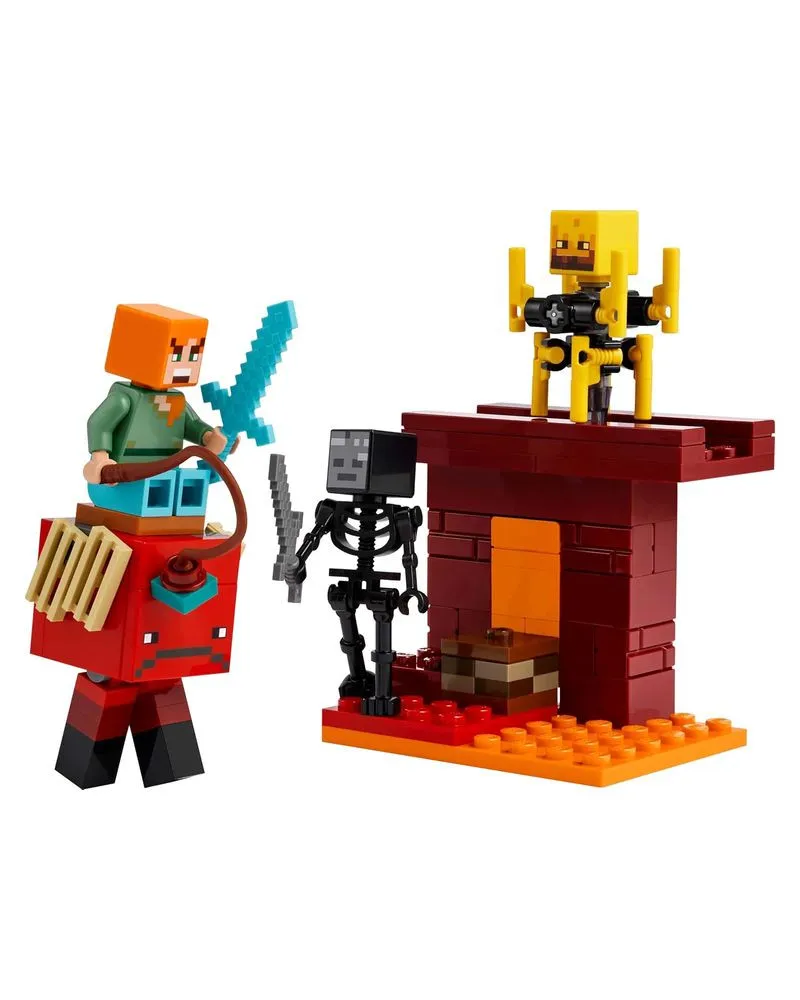 LEGO Minecraft - The Nether Lava Battle 