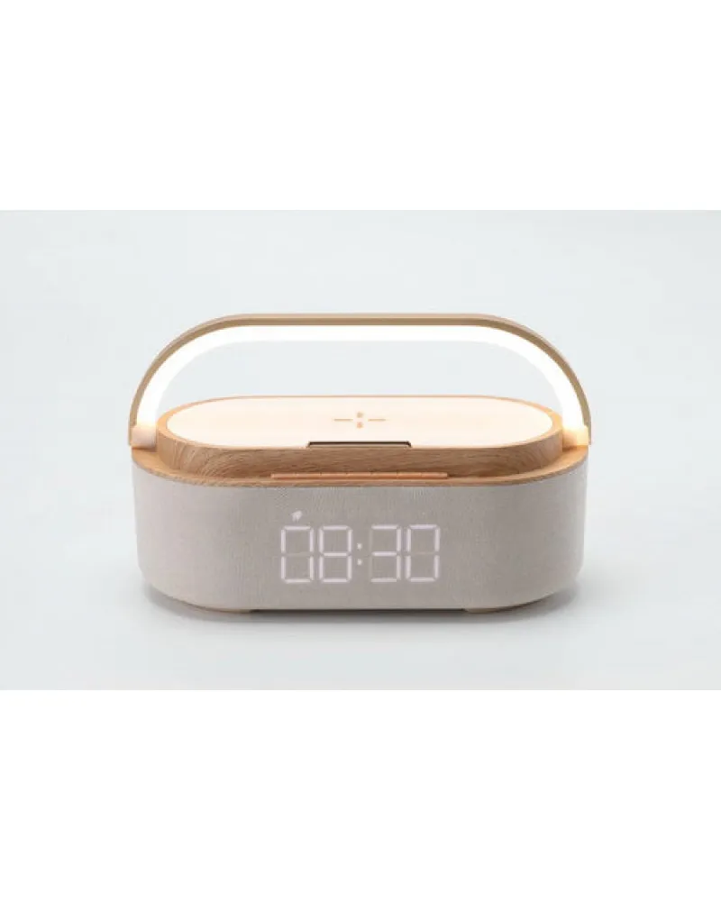 Lampa Moye Aurora - Lamp with Radio, Clock & Wi-Fi Charger 