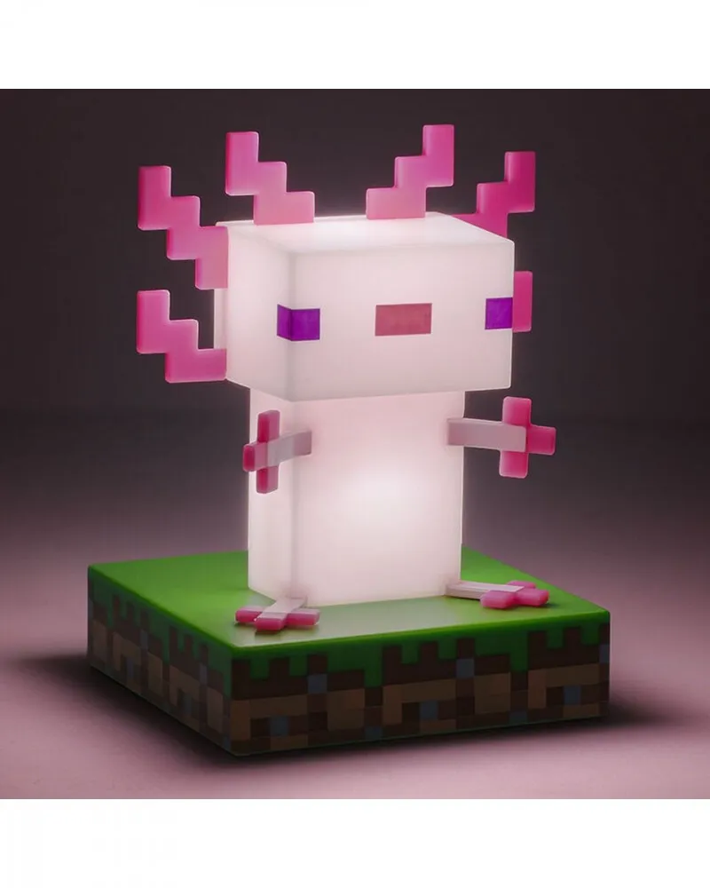 Lampa Paladone Minecraft - Axolotl Icon Light 