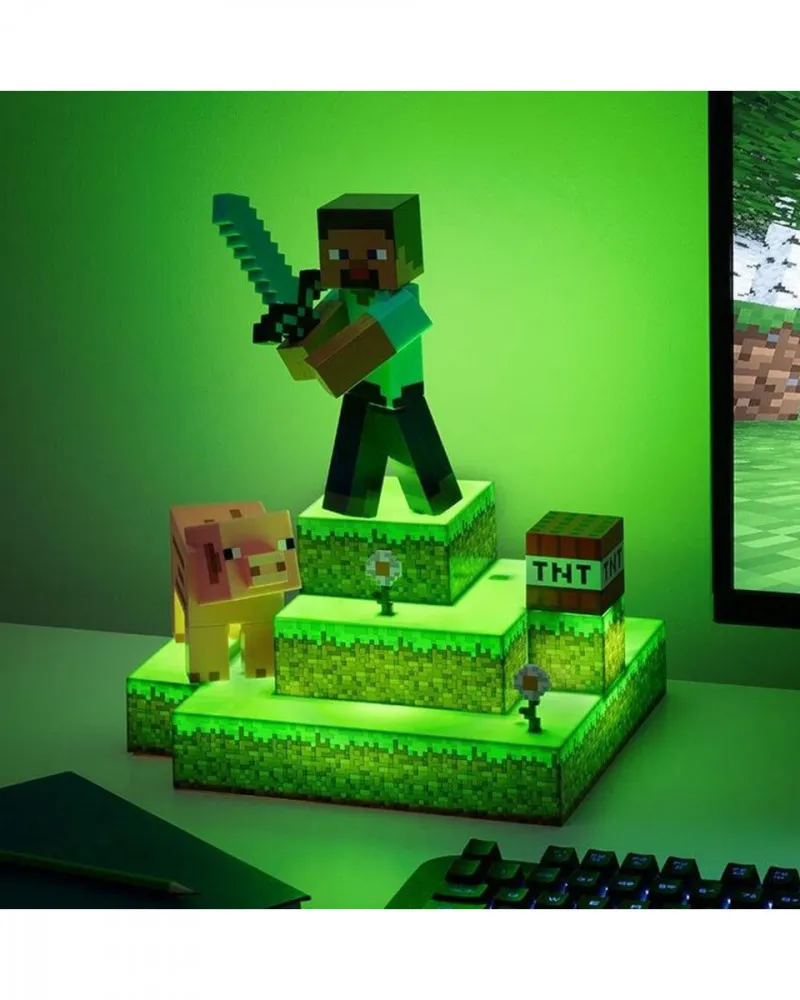 Lampa Paladone Minecraft - Steve Diorama Light 