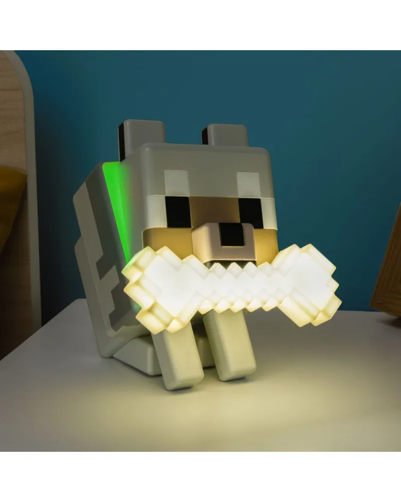 Lampa Paladone Minecraft - Wolf GloBuddies Light 